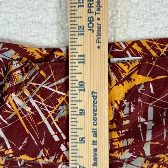 Zubaz NFL Women's maroon and yellow Washington Commanders leggings med - Picture 6 of 8